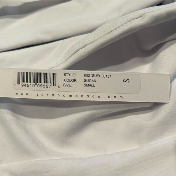 NWT Susana Monaco Strapless Jumpsuit – Size Small, Sugar White **With Flaws** - Picture 7 of 12